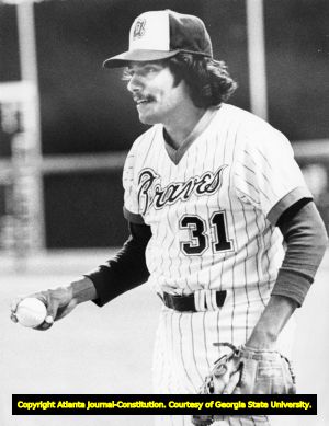 Atlanta Braves' pitcher Max Leon, 1970s