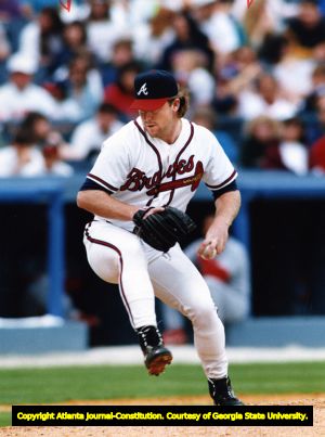 Atlanta Braves' pitcher Mike Stanton, 1993