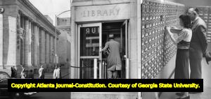 Triptych of the Atlanta Public Library, 1952