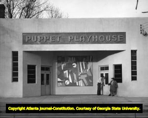 Puppet Playhouse Theater in downtown Augusta, 1951