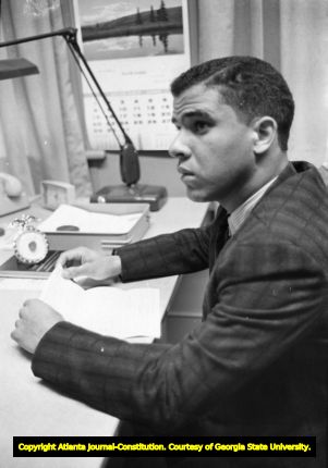 Hamilton Holmes at the University of Georgia's registrar office, 1961