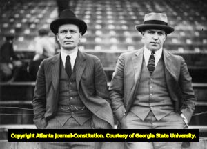 Ga Tech's Yellow Jackets' coaches W. A. Alexander and H. F. Hansen, circa 1930s