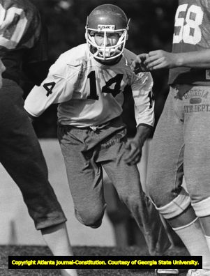 Georgia Bulldogs' Terry Hoage during practice, 1982