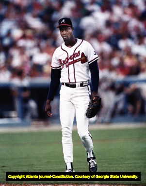 Atlanta Braves' pitcher Marvin Freeman, 1991