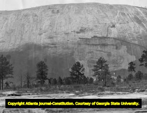 Stone Mountain Confederate carving, 1940s