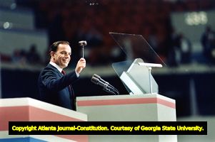 Chairman Paul Kirk of the Democratic National Convention, 1988