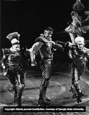 Scene from "Starlight Express," Theater of the Stars, Atlanta, Georgia, August 7, 1990.