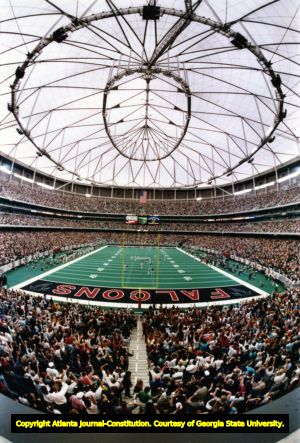 Opening day at the Georgia Dome's first Atlanta Falcons game, 1992