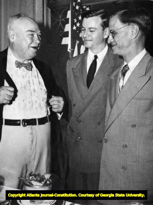 Governor Eugene Talmadge with son Herman, 1946