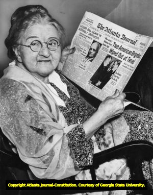 Myrta Lockett Avary southern author of "Dixie After the War," 1938