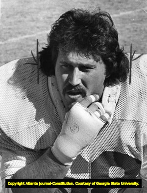 R. C. Thielemann of the Atlanta Falcons during practice, 1980