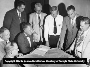 Atlanta Slum Clearance Committee study map, Atlanta, Georgia, July 1947.