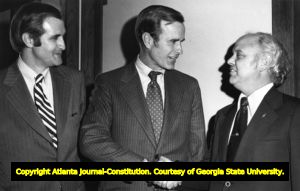 Republican committee chairman George H. W. Bush visits Georgia Republicans, 1973