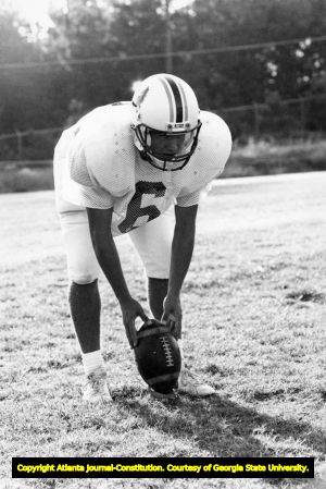 Brookwood High School football player Jason Elam, 1987