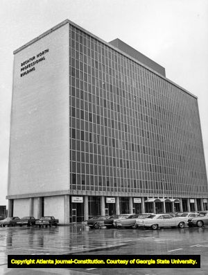 Professional Building in downtown Decatur, 1970