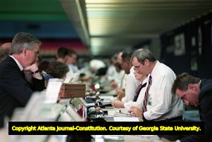 Ticket counter at Hartsfield International Airport, 1992