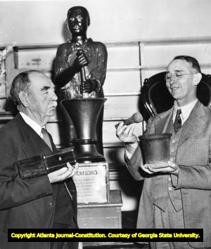 Crawford W. Long commemorative stamp celebration, tool display, 1940
