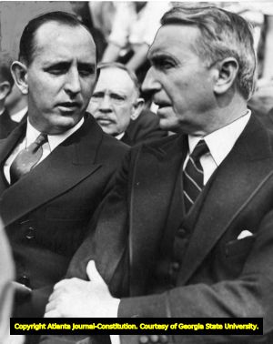 Georgia Senators Walter F. George and Richard B. Russell, 1940s