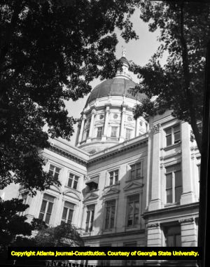 The Georgia Capitol building, 1956