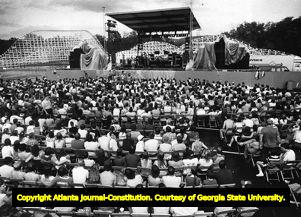 Outdoor concert at Six Flags Over Georgia, 1981