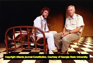 Alliance Theatre Creative Director Robert Farley with playwright Frank Manley, 1990
