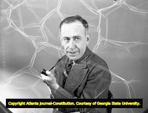 Atlanta Journal sports writer Morgan Blake, 1940