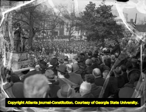 Inauguration of Governor Eugene Talmadge during his third term, 1941