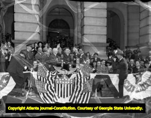 Inauguration of Governor Eugene Talmadge during his third term, 1941
