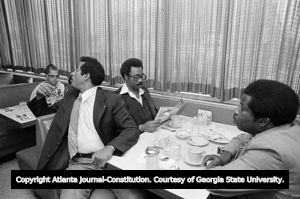 Interior of Paschal's Motor Hotel and Restaurant (831 West Hunter Street), Atlanta, Georgia, October 1, 1978.
