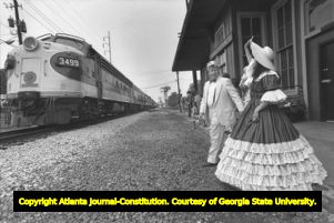 New Georgia Railroad passengers in Decatur, 1989