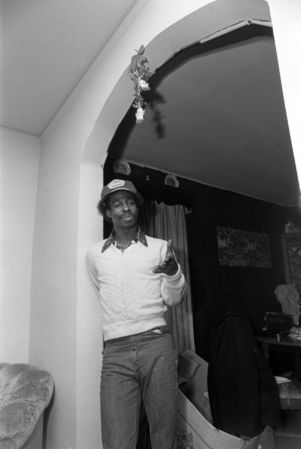 Family of Christopher Richardson, missing and murdered child, being interviewed in their home during the holidays, 1980