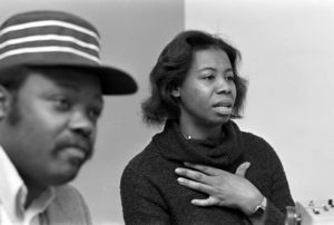 Parents of Latonya Wilson, Ella and Clarence, during an interview with journalists, 1980