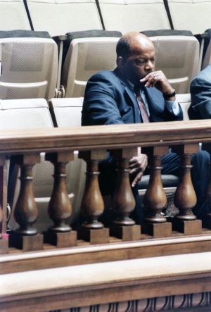 Representative John Lewis at a redistricting meeting at the Georgia House of Representatives, 1991