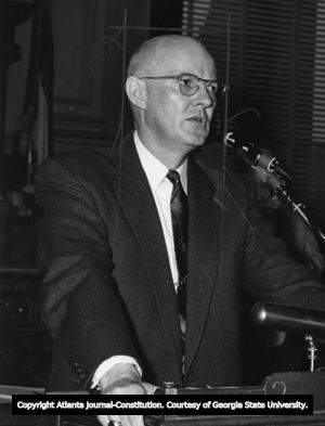 Hamilton Lokey, Georgia lawyer and politician, Atlanta, Georgia, December 26, 1956.