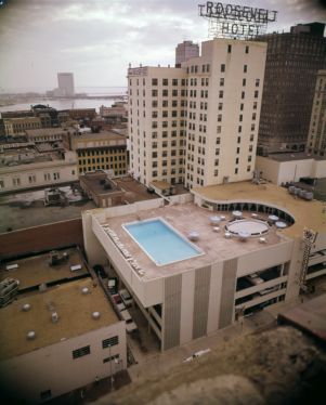 Roosevelt Hotel overhead view, 1963