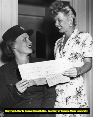 Frances Palmer and Frances Langford, 1943