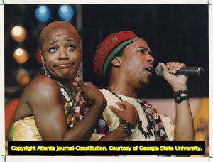 Arrested Development performing during the Sonic Sunday concert series at Lakewood Amphitheater, 1992