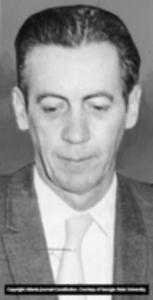 Portrait of Lamar B. Hill, former President of First National Bank and charged with embezzlement, 1972