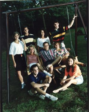Twenty-somethings television "testers" gathered to watch the television show"Melrose Place" and offer their opinions, Sandy Springs, Georgia, July 8, 1992.
