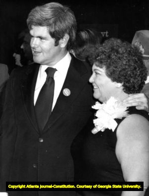 Candidate Newt Gingrich with his wife, Jackie