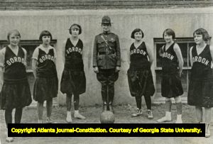 Girls basketball team, Gordon Military Institute, Barnesville, Georgia, 1924.