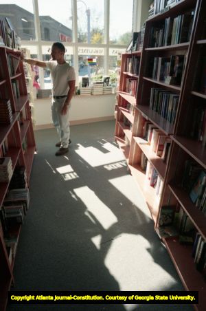 Philip Rafshoon, owner of Outwrite Bookstore and Coffeehouse, Atlanta, Georgia, November 10, 1994.