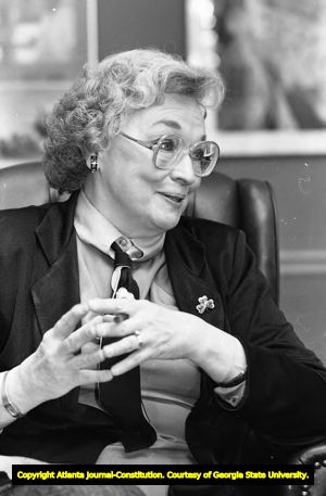 Gretta M. Dewald, during her tenure as Executive Assistant to the DeKalb County CEO Manual Maloof, Atlanta, Georgia, March 17, 1988.