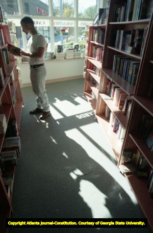 Philip Rafshoon, owner of Outwrite Bookstore and Coffeehouse, Atlanta, Georgia, November 10, 1994.