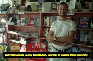 Philip Rafshoon, owner of Outwrite Bookstore and Coffeehouse, Atlanta, Georgia, November 10, 1994.