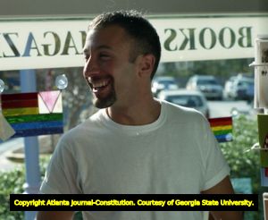 Philip Rafshoon, owner of Outwrite Bookstore and Coffeehouse, Atlanta, Georgia, November 10, 1994.
