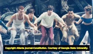 Dancer auditions for the musical Cats, Atlanta, Georgia, December 6, 1989.