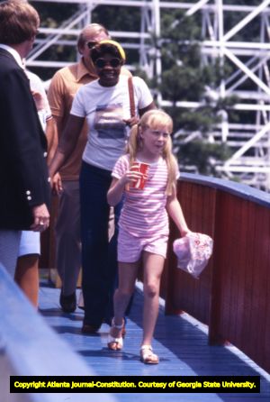 Amy Carter at Six Flags Over Georgia, in Cobb County, Georgia, August 8, 1977.