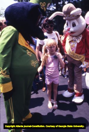 Amy Carter at Six Flags Over Georgia, in Cobb County, Georgia, August 8, 1977.