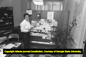 Aleeda Black at the Atlanta Gay Center, Atlanta, Georgia, November 16, 1982.